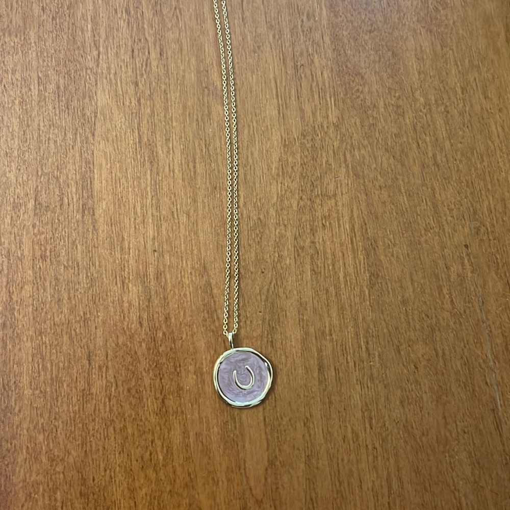 GORJANA HORSESHOE COIN NECKLACE